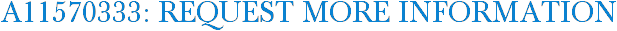 A11570333: Request More Information