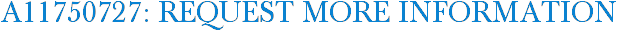 A11750727: Request More Information