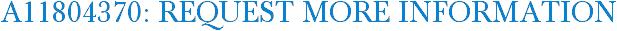 A11804370: Request More Information