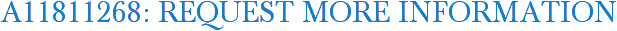 A11811268: Request More Information