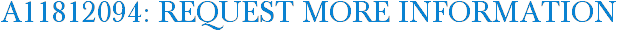 A11812094: Request More Information