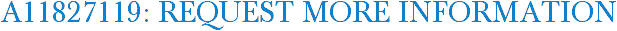 A11827119: Request More Information
