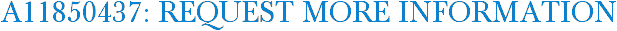 A11850437: Request More Information