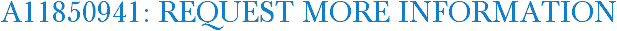 A11850941: Request More Information