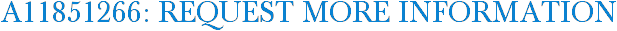 A11851266: Request More Information