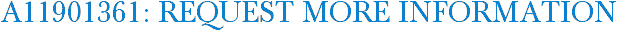 A11901361: Request More Information