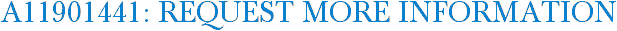 A11901441: Request More Information