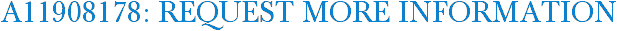A11908178: Request More Information