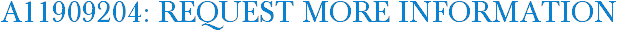 A11909204: Request More Information