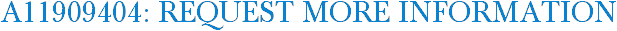 A11909404: Request More Information