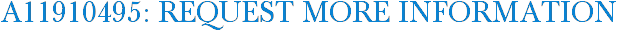A11910495: Request More Information