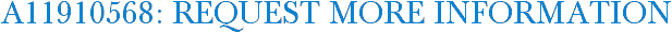 A11910568: Request More Information