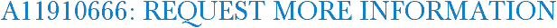 A11910666: Request More Information
