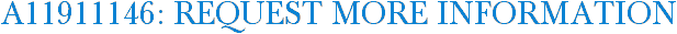 A11911146: Request More Information