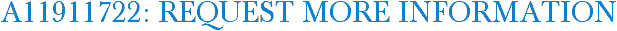 A11911722: Request More Information