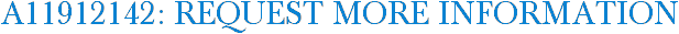 A11912142: Request More Information