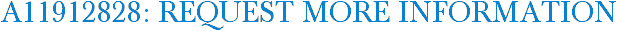 A11912828: Request More Information