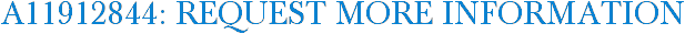 A11912844: Request More Information