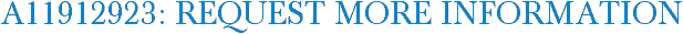 A11912923: Request More Information