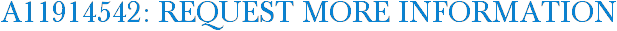 A11914542: Request More Information