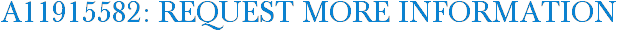 A11915582: Request More Information