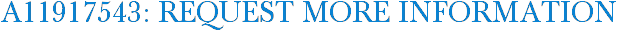 A11917543: Request More Information