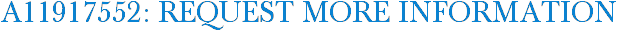 A11917552: Request More Information