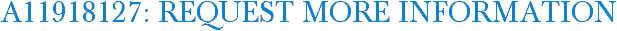 A11918127: Request More Information