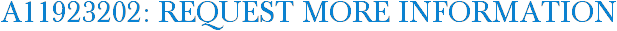 A11923202: Request More Information