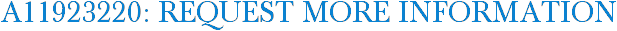 A11923220: Request More Information