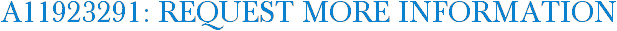 A11923291: Request More Information