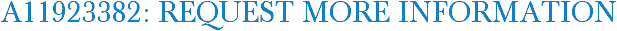 A11923382: Request More Information