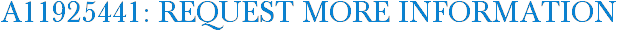 A11925441: Request More Information