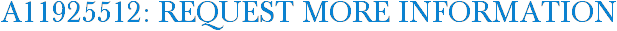 A11925512: Request More Information