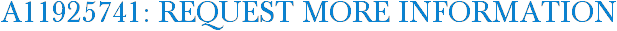 A11925741: Request More Information