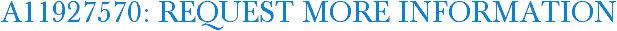 A11927570: Request More Information