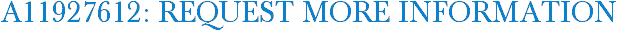 A11927612: Request More Information