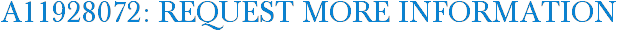 A11928072: Request More Information