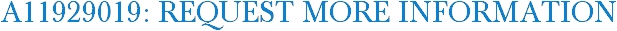 A11929019: Request More Information