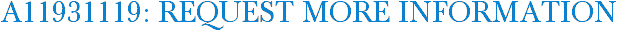 A11931119: Request More Information