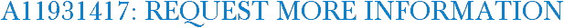 A11931417: Request More Information
