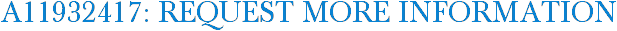 A11932417: Request More Information