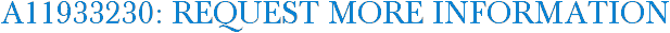 A11933230: Request More Information