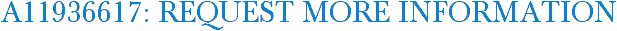 A11936617: Request More Information