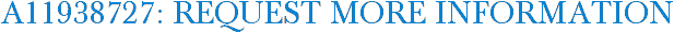 A11938727: Request More Information