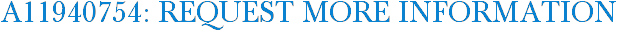 A11940754: Request More Information