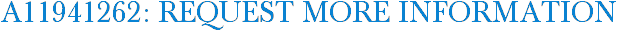 A11941262: Request More Information