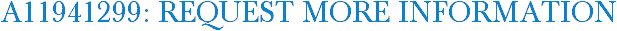 A11941299: Request More Information
