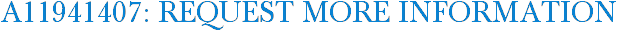 A11941407: Request More Information