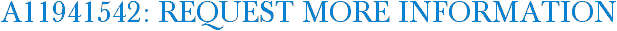 A11941542: Request More Information